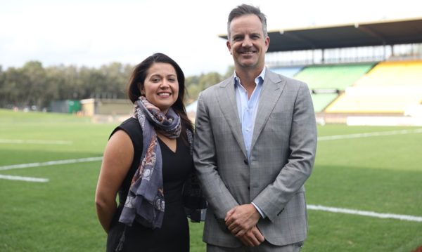 KARI CEO Casey Ralph and Wests Tigers CEO Justin Pascoe