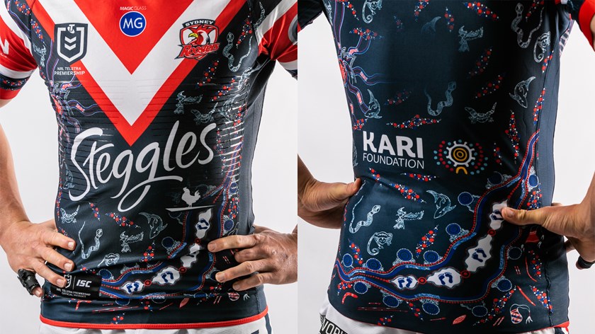 Sydney Roosters, Roosters, Indigenous Jersey, Indigenous Round 2020, Indigenous, Community, Indigenous Community, Indigenous Heritage, National Rugby League, NRL, Easts, Football, KARI Foundation